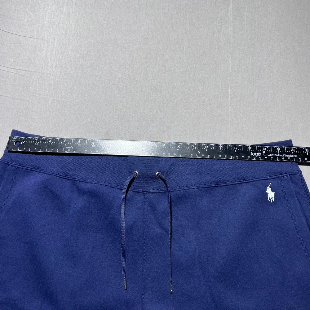 Polo Ralph Lauren Double‎ Knit Jogger Sweatpants Mens 2XL Navy Blue Fleece